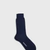 Paul Stuart Socks^Cotton Deco Sock Navy/Purple