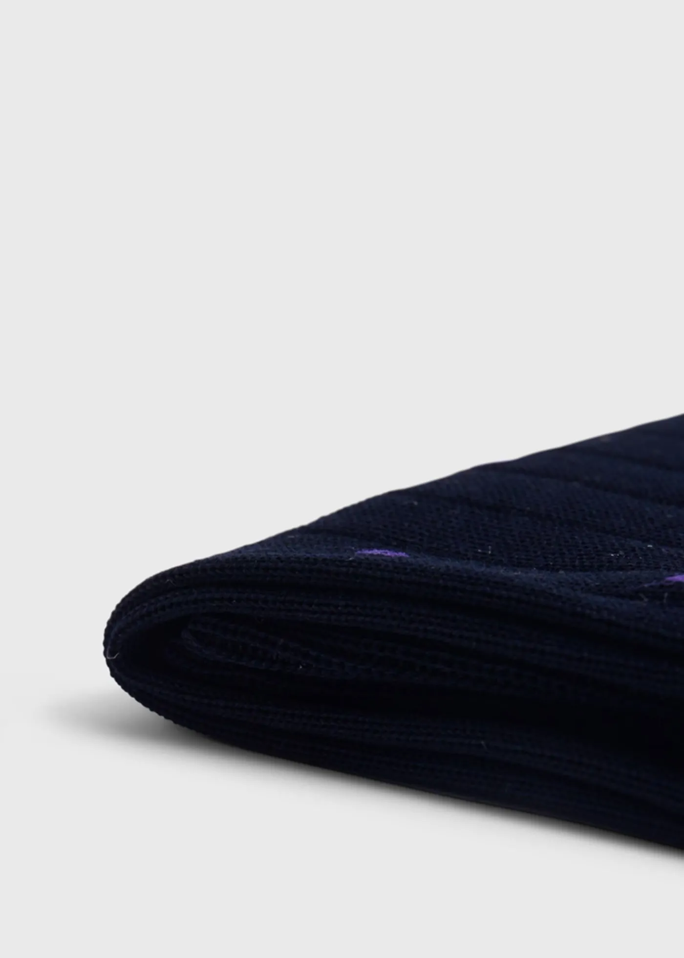 Paul Stuart Socks^Cotton Deco Sock Navy/Purple