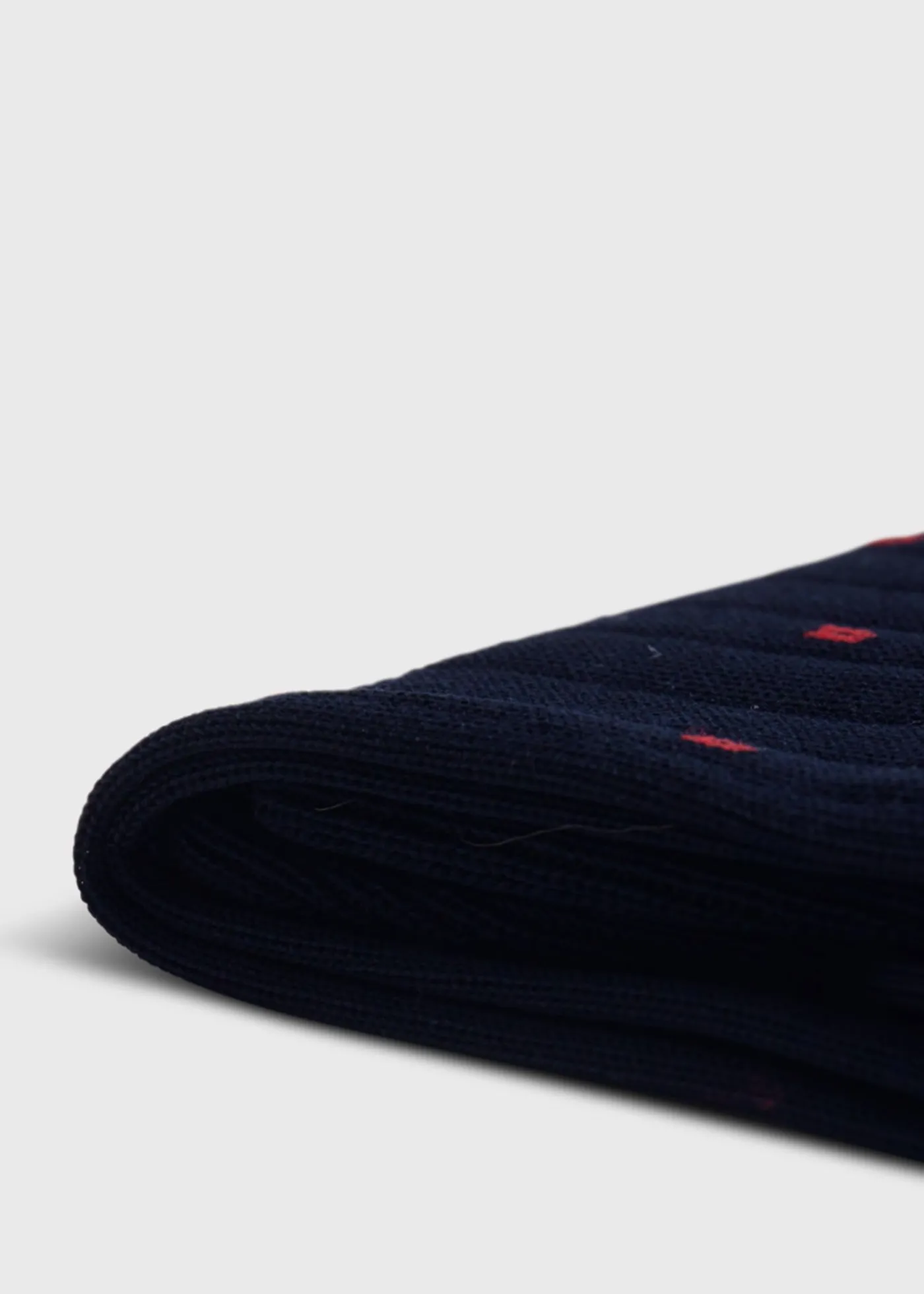 Paul Stuart Socks^Cotton Deco Sock Navy/Red