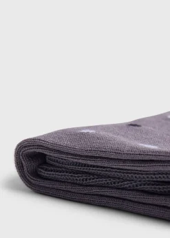 Paul Stuart Socks^Cotton Dot Sock Light Grey