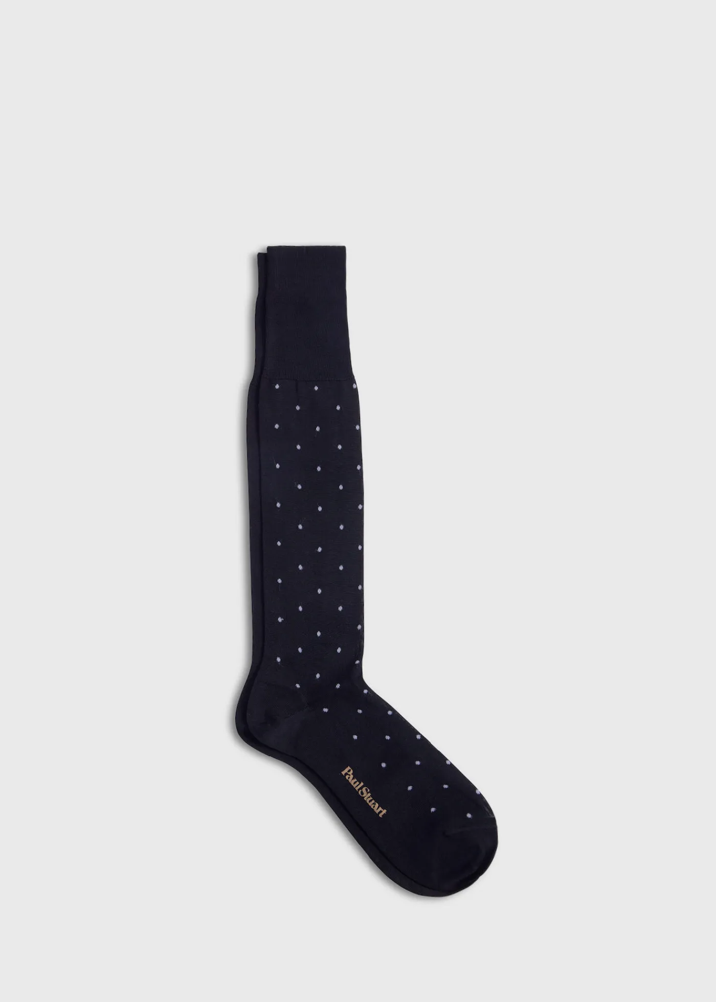 Paul Stuart Socks^Cotton Dotted Sock Black