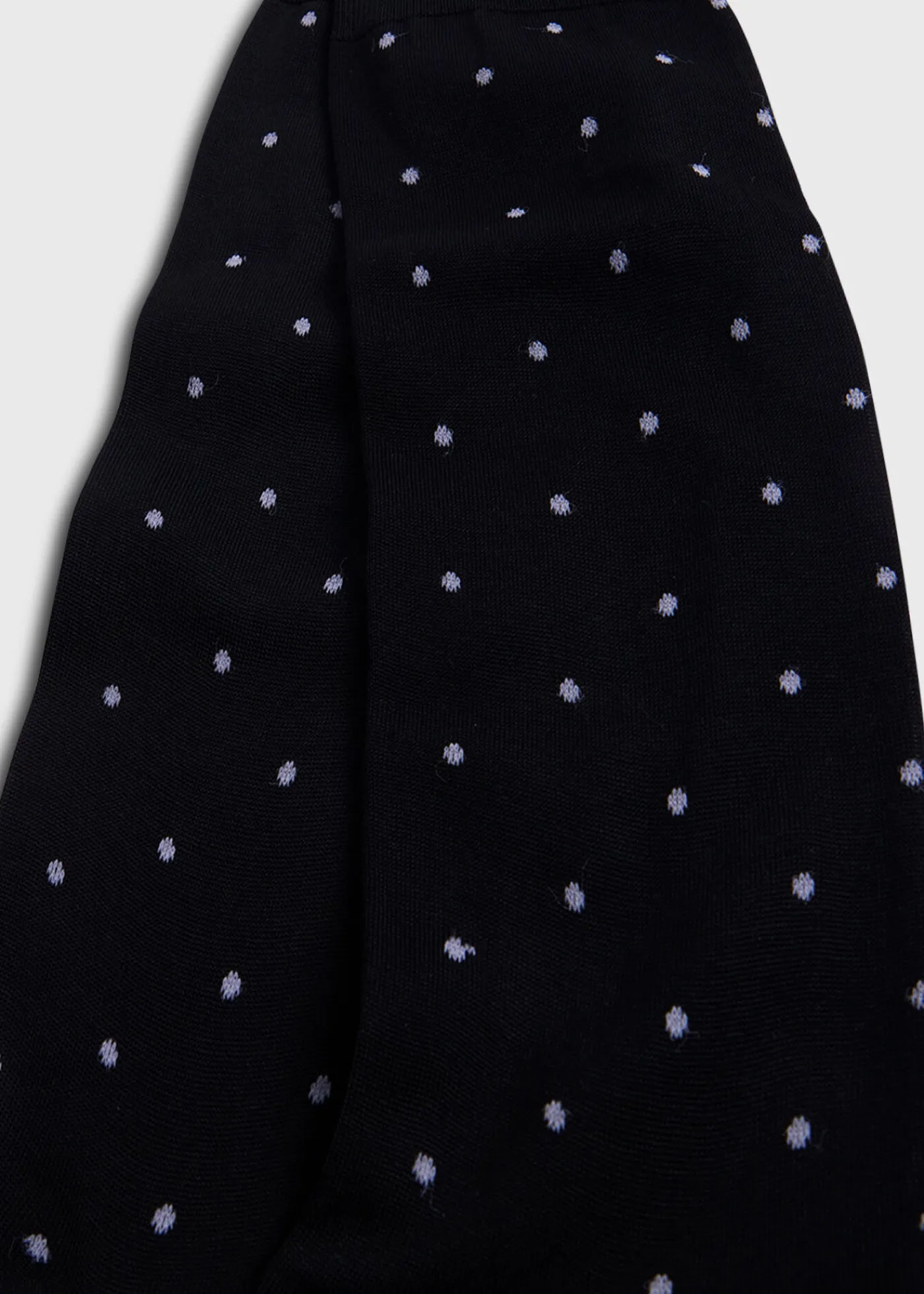 Paul Stuart Socks^Cotton Dotted Sock Black