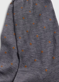Paul Stuart Socks^Cotton Dotted Sock Light Grey