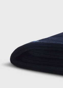 Paul Stuart Socks^Cotton Dotted Sock Navy