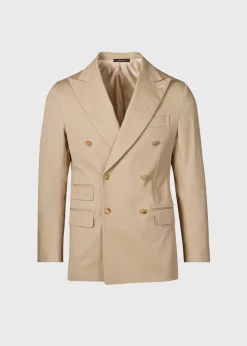 Paul Stuart Suits & Tuxedos^Cotton Double Breasted Suit Tan