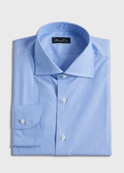 Paul Stuart Formal Shop^Cotton Dress Shirt Blue