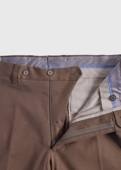 Paul Stuart Dress Pants|Pants^Cotton Dress Trouser Brown