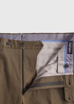 Paul Stuart Dress Pants|Pants^Cotton Dress Trouser Olive