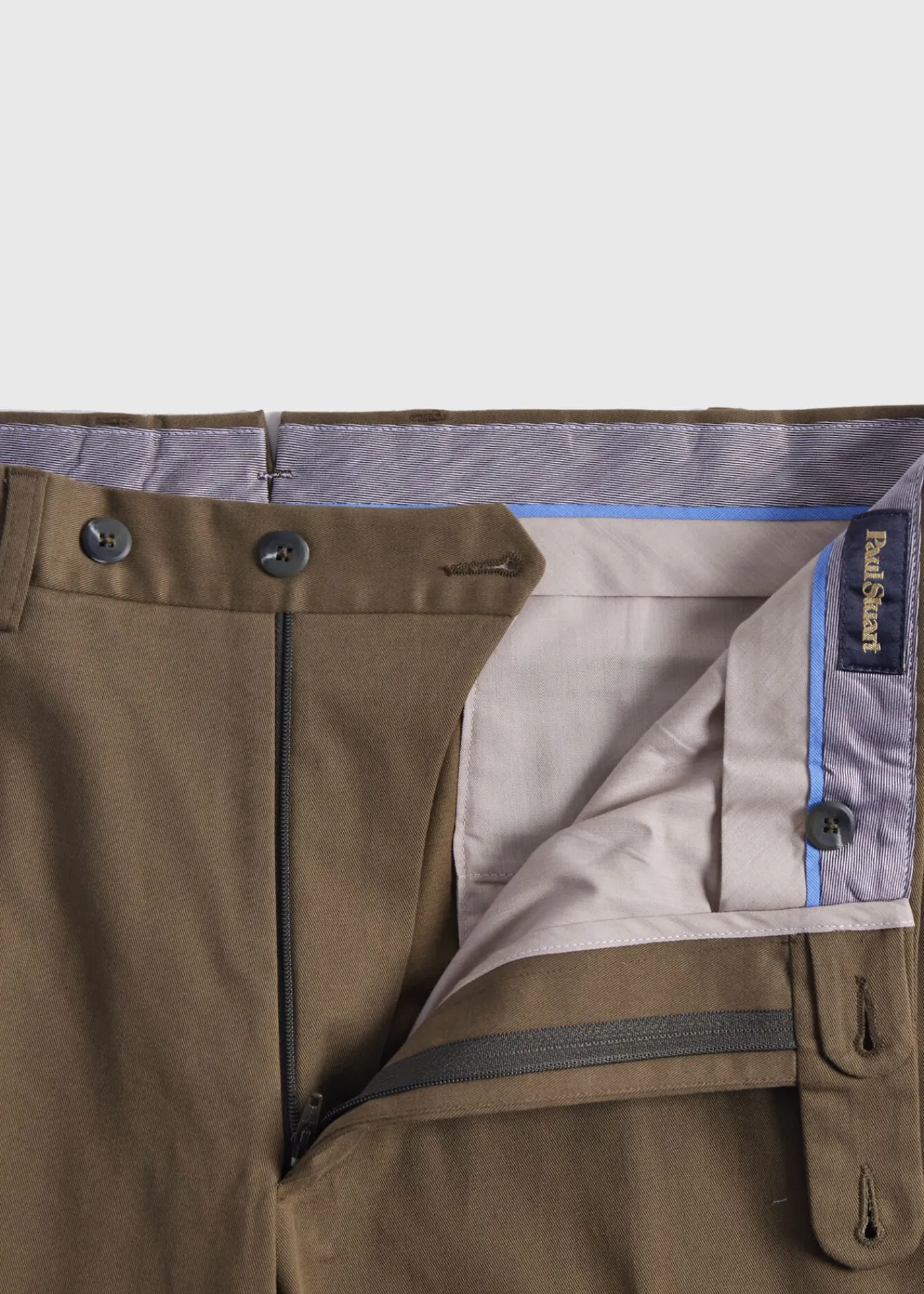 Paul Stuart Dress Pants|Pants^Cotton Dress Trouser Olive