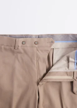Paul Stuart Dress Pants^Cotton Dress Trouser Mocha