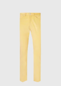 Paul Stuart Pants^Cotton Five Pocket Corduroy Pant Yellow