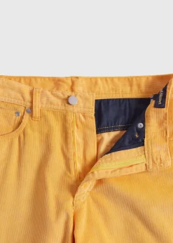 Paul Stuart Pants^Cotton Five Pocket Corduroy Pant Yellow
