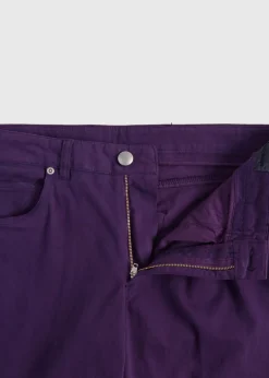 Paul Stuart Pants^Cotton Five Pocket Pant Plum
