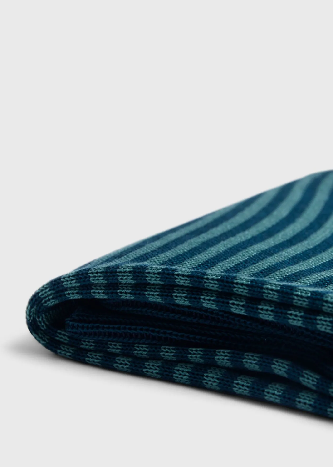 Paul Stuart Socks^Cotton Horizontal Stripe Sock Green
