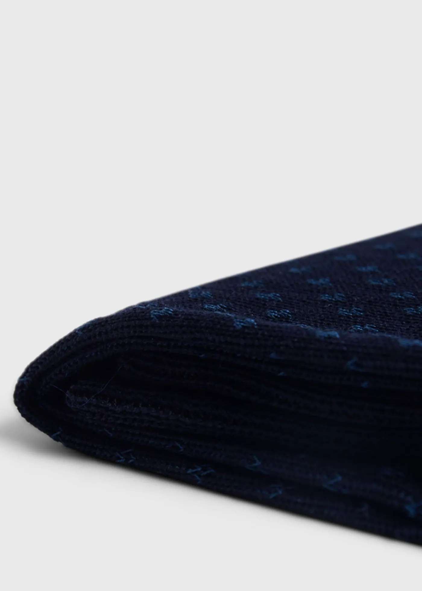 Paul Stuart Socks^Cotton Jacquard Sock Navy