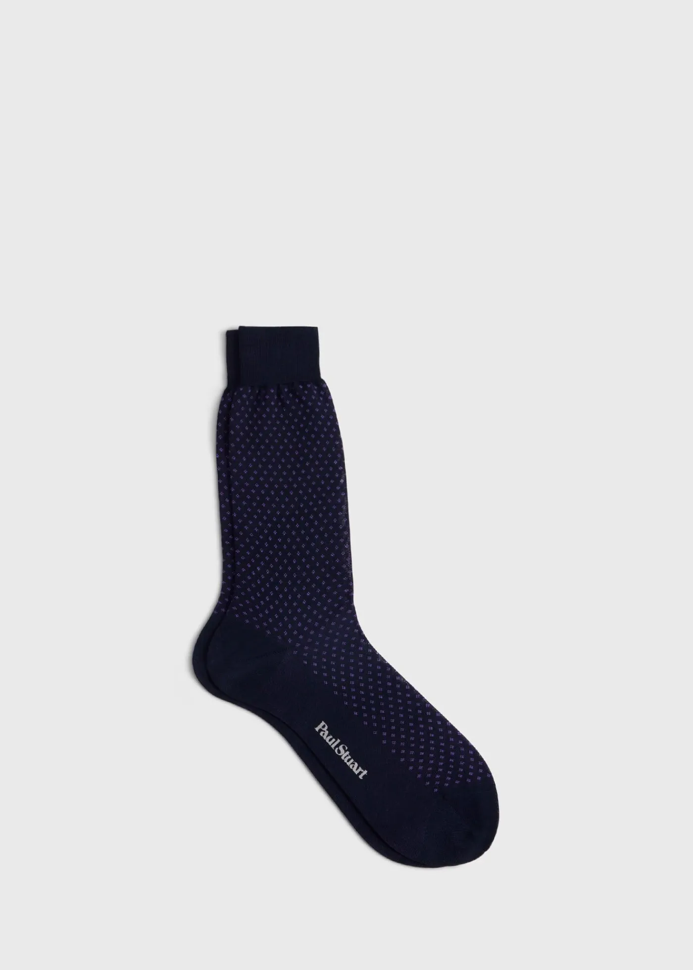 Paul Stuart Socks^Cotton Jacquard Sock Purple