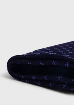 Paul Stuart Socks^Cotton Jacquard Sock Purple