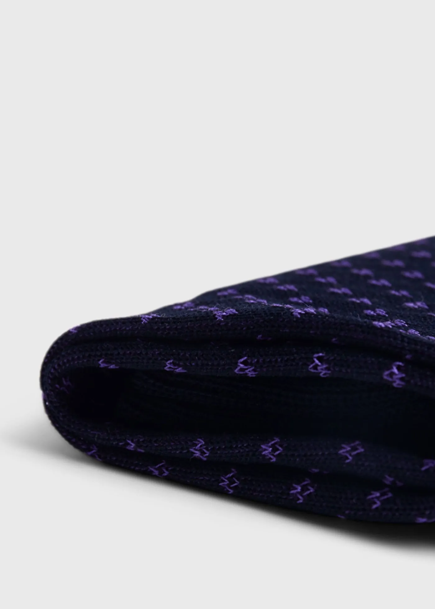 Paul Stuart Socks^Cotton Jacquard Sock Purple