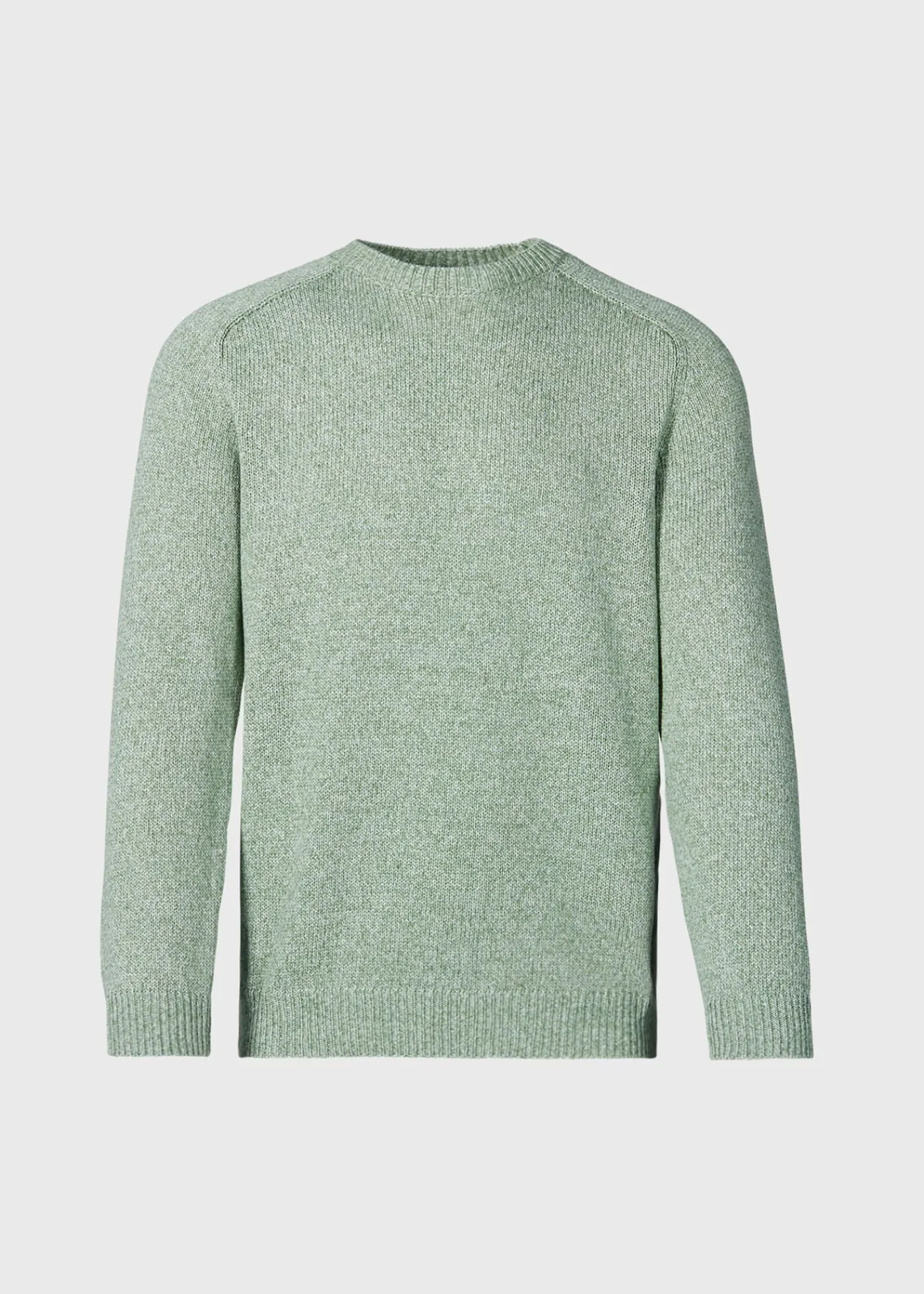 Paul Stuart Sweaters^Cotton Melange Crewneck Sweater Olive