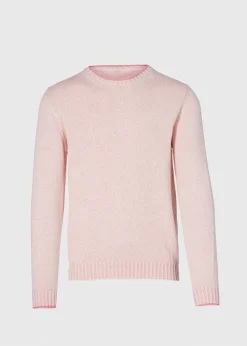 Paul Stuart Sweaters^Cotton Mouliné Crewneck Sweater Pink