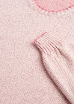 Paul Stuart Sweaters^Cotton Mouliné Crewneck Sweater Pink