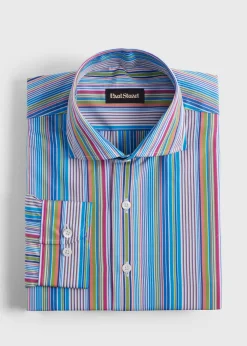 Paul Stuart Sport Shirts^Cotton color Stripe Sport Shirt Multi