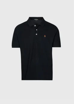 Paul Stuart Polos & T-Shirts^Cotton Piqué Logo Polo Black