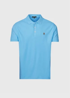 Paul Stuart Polos & T-Shirts^Cotton Piqué Logo Polo Light Blue