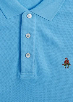 Paul Stuart Polos & T-Shirts^Cotton Piqué Logo Polo Light Blue