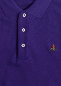 Paul Stuart Polos & T-Shirts^Cotton Piqué Logo Polo Purple