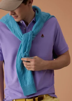 Paul Stuart Polos & T-Shirts^Cotton Piqué Logo Polo Lavender