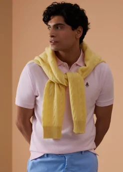 Paul Stuart Polos & T-Shirts^Cotton Piqué Logo Polo Light Pink