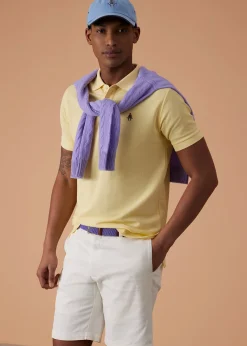 Paul Stuart Polos & T-Shirts^Cotton Piqué Logo Polo Butter