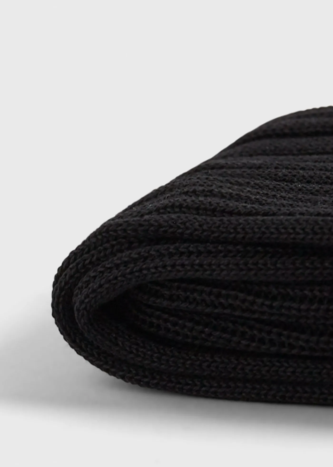 Paul Stuart Socks^Cotton Ribbed Sock Black