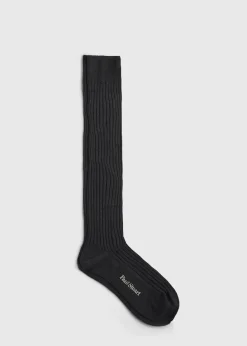 Paul Stuart Socks^Cotton Ribbed Sock Grey