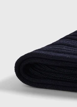 Paul Stuart Socks^Cotton Ribbed Sock Navy