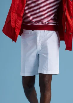 Paul Stuart Shorts & Swim Trunks^Cotton Tricotine Bermuda Short Cream