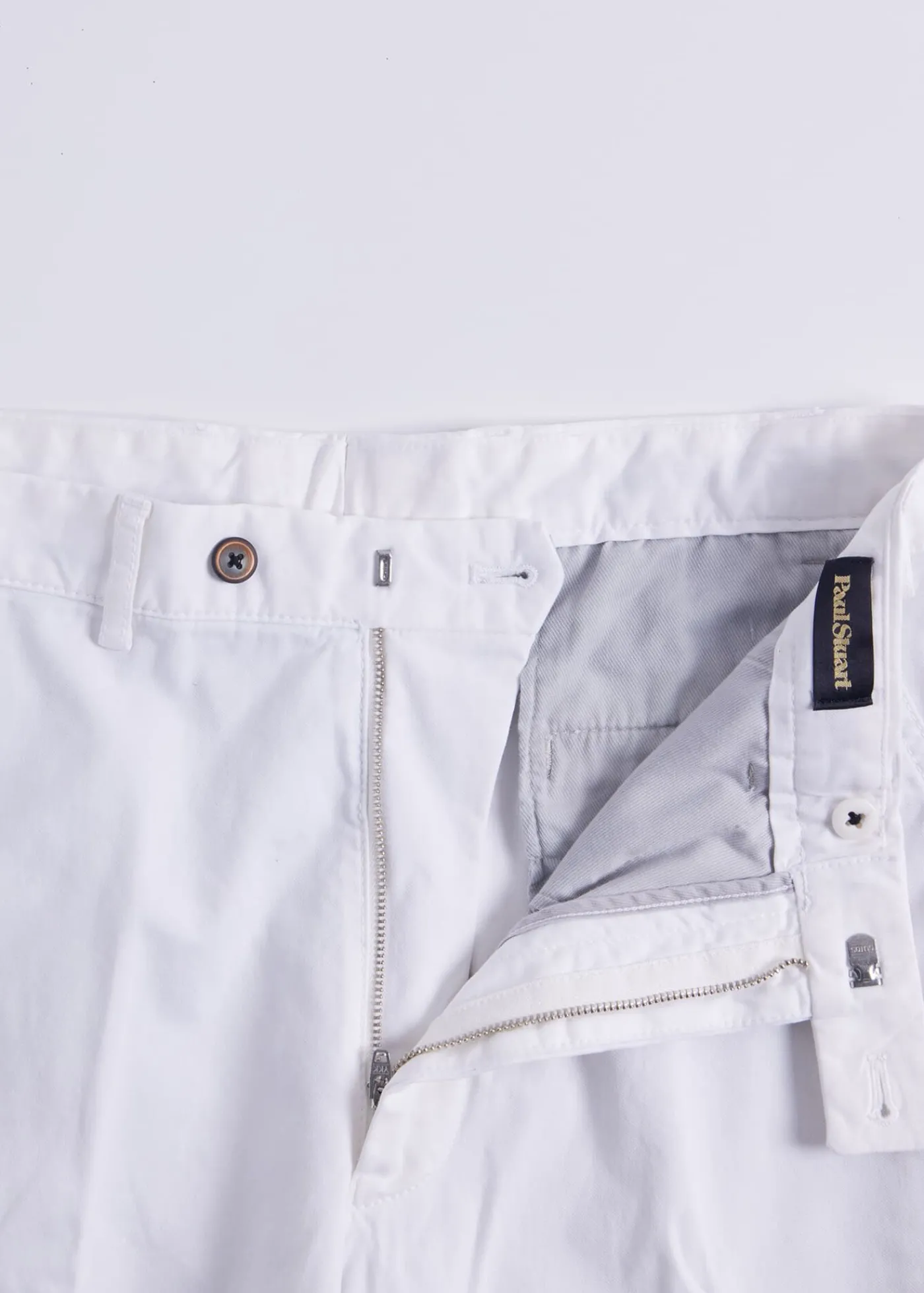 Paul Stuart Shorts & Swim Trunks^Cotton Tricotine Bermuda Short Cream