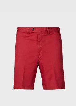 Paul Stuart Shorts & Swim Trunks^Cotton Twill Bermuda Short Red
