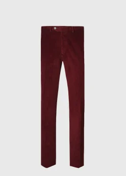 Paul Stuart Pants|Dress Pants^Cotton Wide Wale Corduroy Trouser Cranberry
