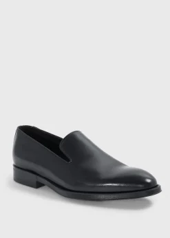 Paul Stuart Loafers^Crest Leather Loafer Black