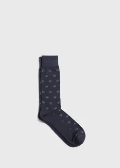 Paul Stuart Socks^Deco Motif Sock Grey