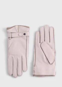 Paul Stuart Scarves, Hats, Gloves|The Cashmere Shop^Deerskin Belted Glove Taupe