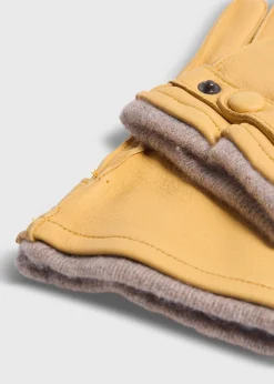 Paul Stuart Scarves, Hats, Gloves|The Cashmere Shop^Deerskin Belted Glove Gold