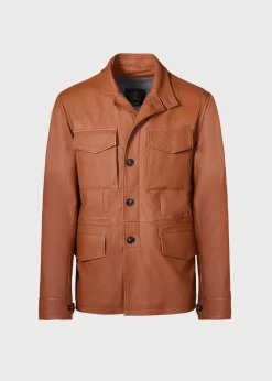 Paul Stuart Outerwear^Deerskin Field Jacket Tan