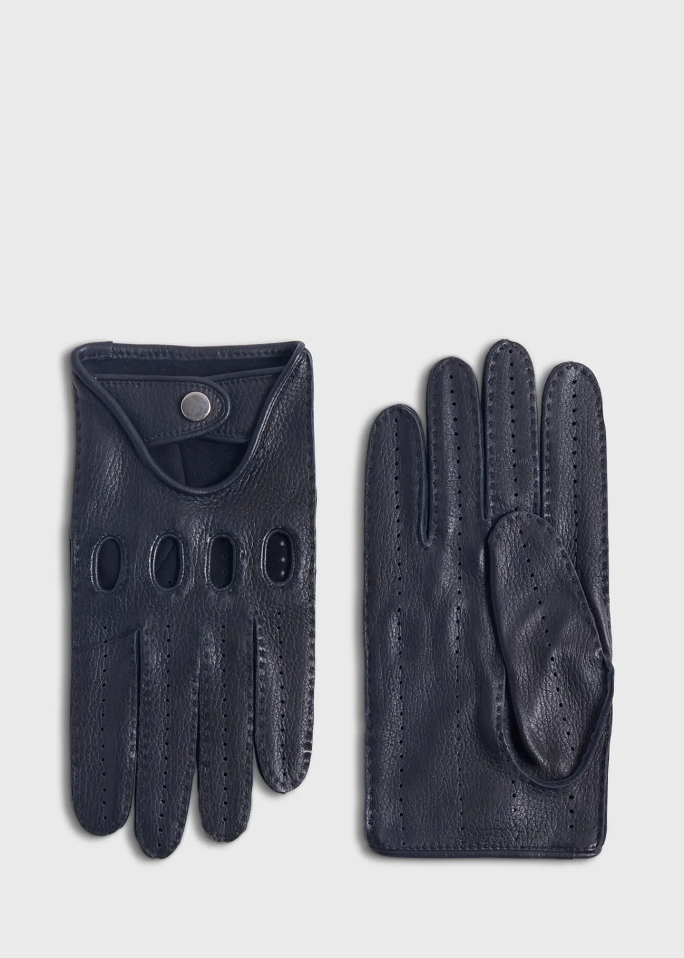 Paul Stuart Scarves, Hats, Gloves^Deerskin Leather Driving Glove Black