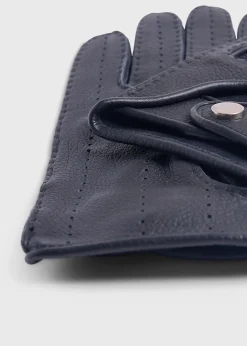 Paul Stuart Scarves, Hats, Gloves^Deerskin Leather Driving Glove Black