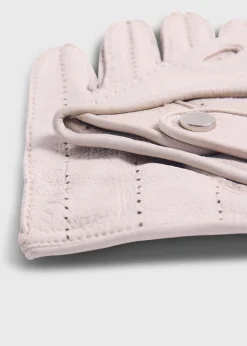 Paul Stuart Scarves, Hats, Gloves^Deerskin Leather Driving Glove Beige