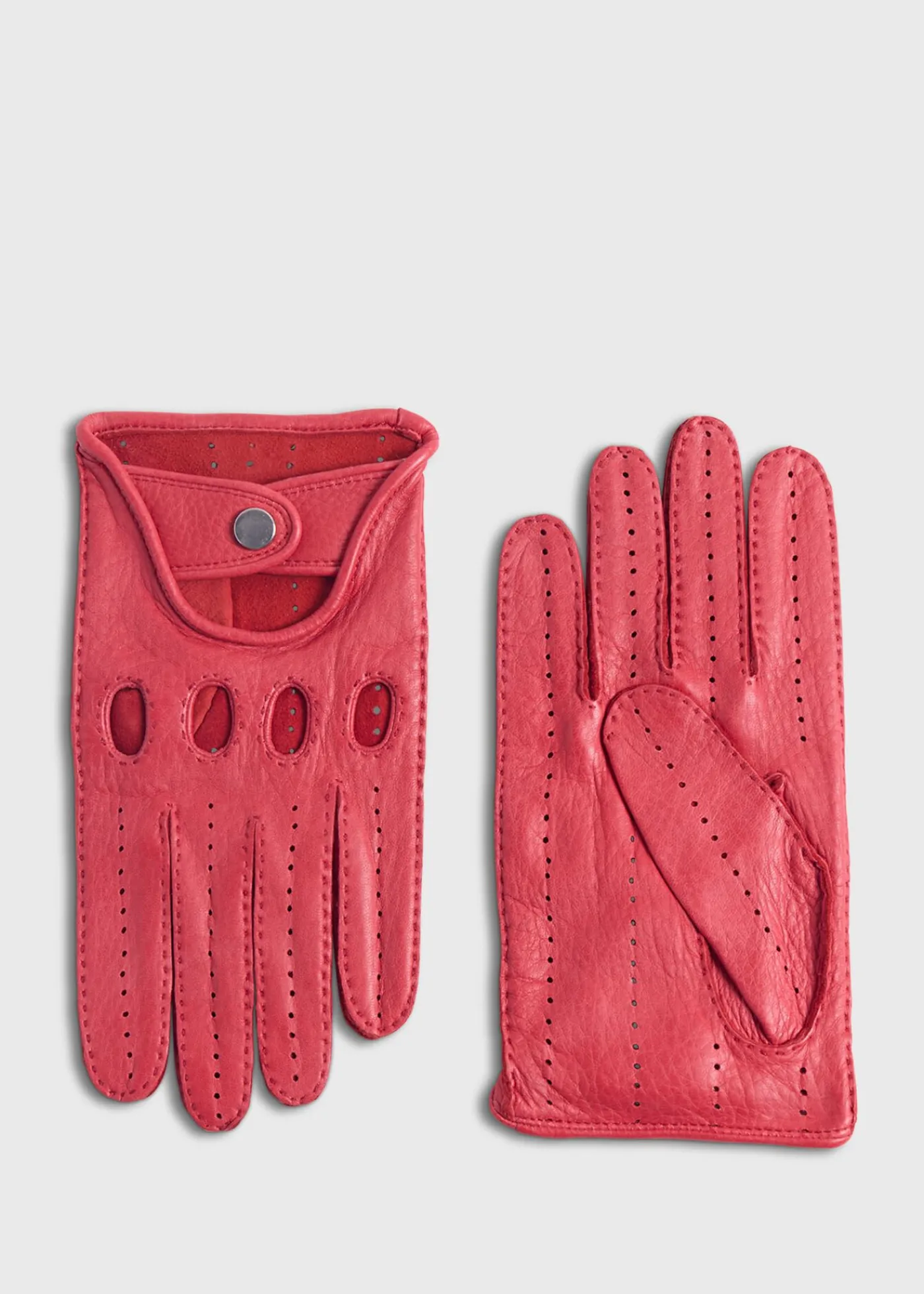 Paul Stuart Scarves, Hats, Gloves^Deerskin Leather Driving Glove Red