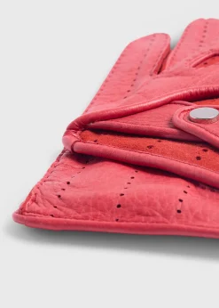 Paul Stuart Scarves, Hats, Gloves^Deerskin Leather Driving Glove Red